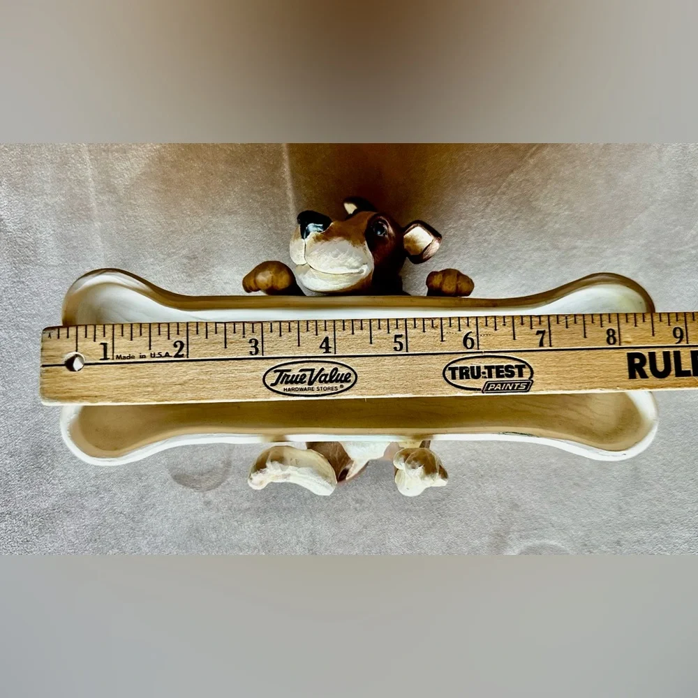 Rare Vintage 1998 FIGI Tickle My Bones Puppy Dog Pencil Holder Tray Pre-owned